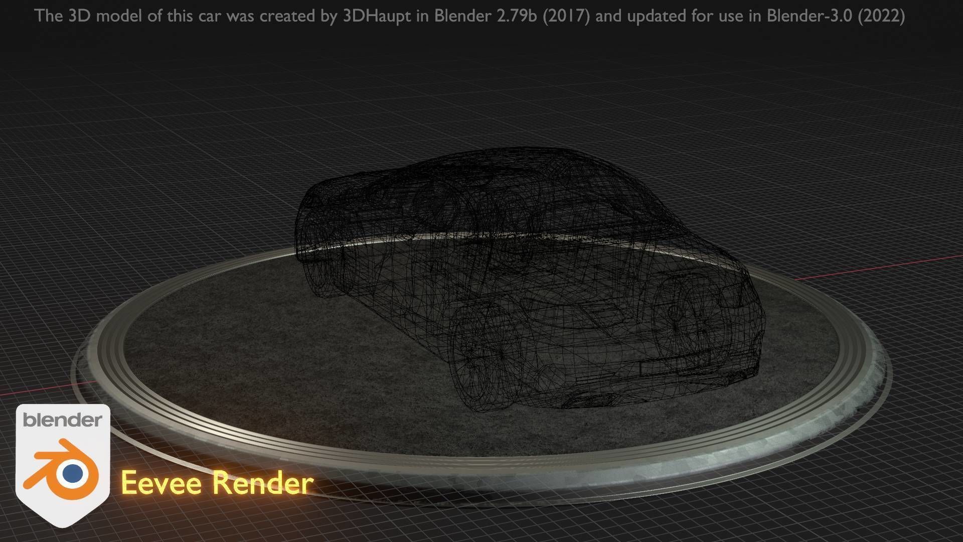 City Car 35 Upper Class Type-A Red Low-poly 3D model_90