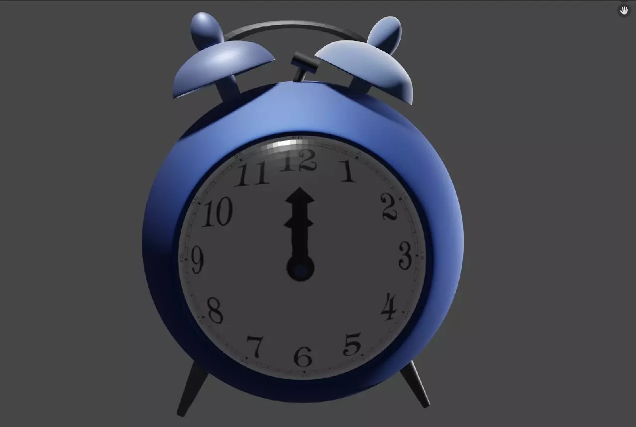 hours alarm clock Free 3D model_0