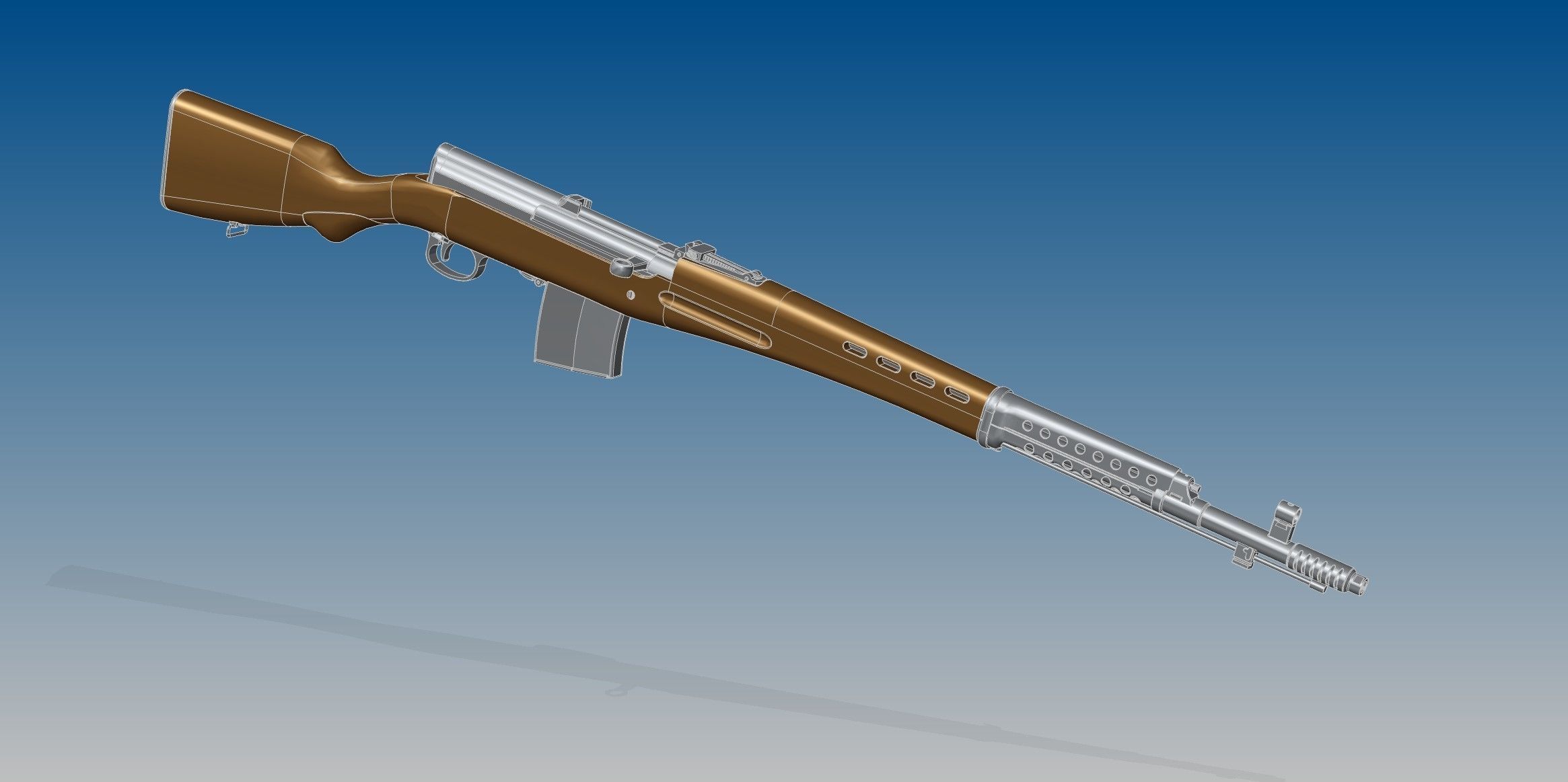 SVT-40 bullet 3D model_7