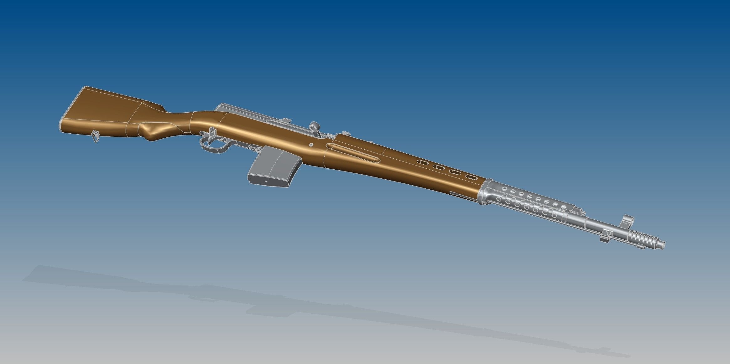 SVT-40 bullet 3D model_8