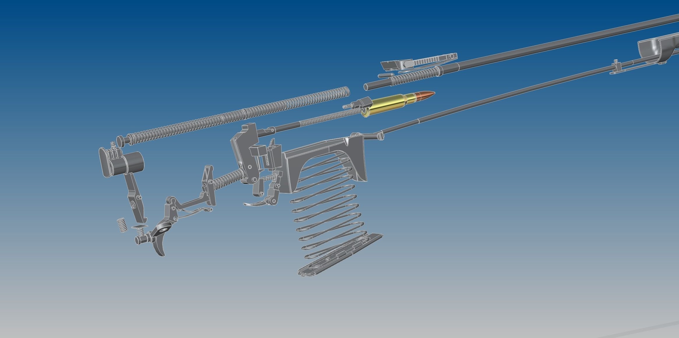 SVT-40 bullet 3D model_18