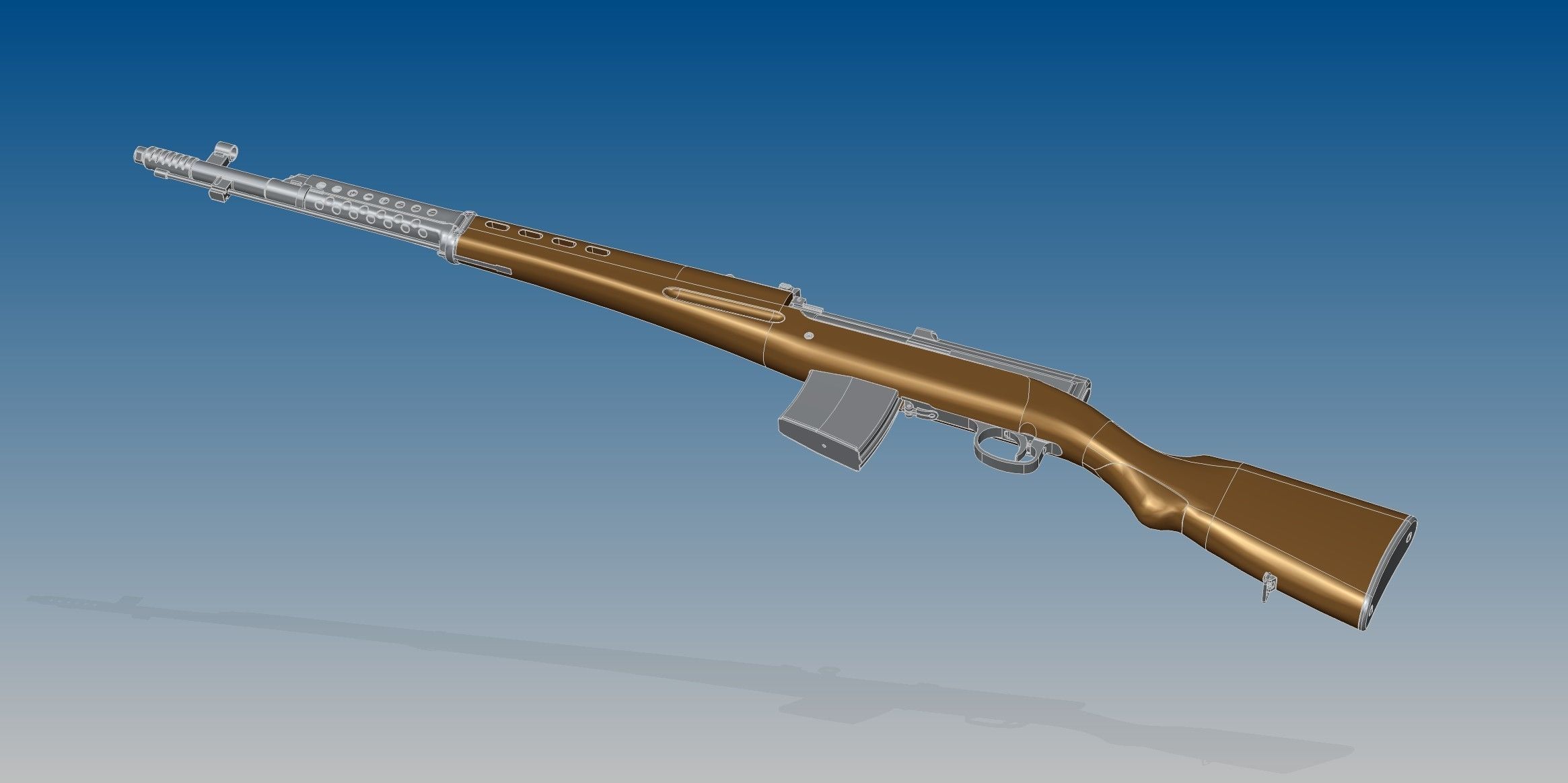 SVT-40 bullet 3D model_9