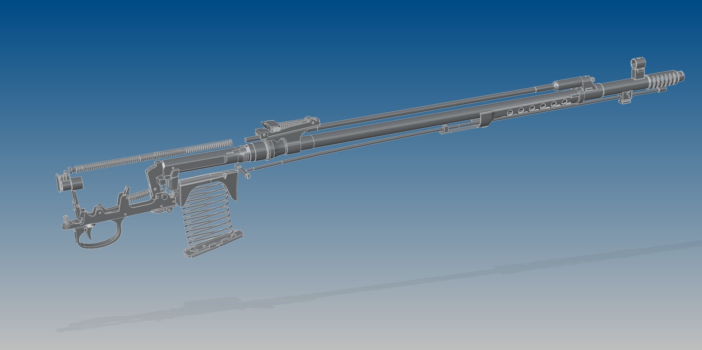 SVT-40 bullet 3D model_15