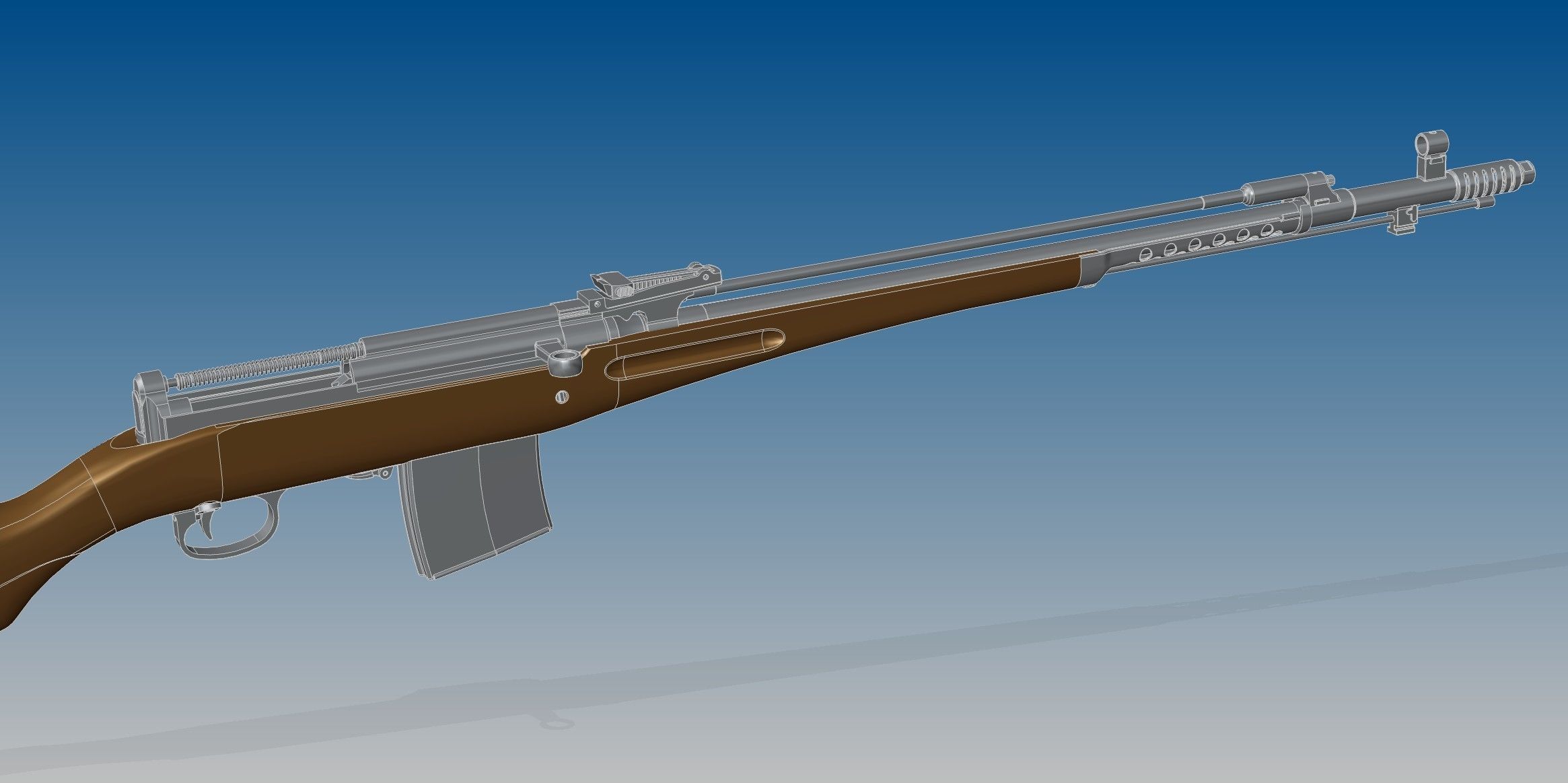 SVT-40 bullet 3D model_13