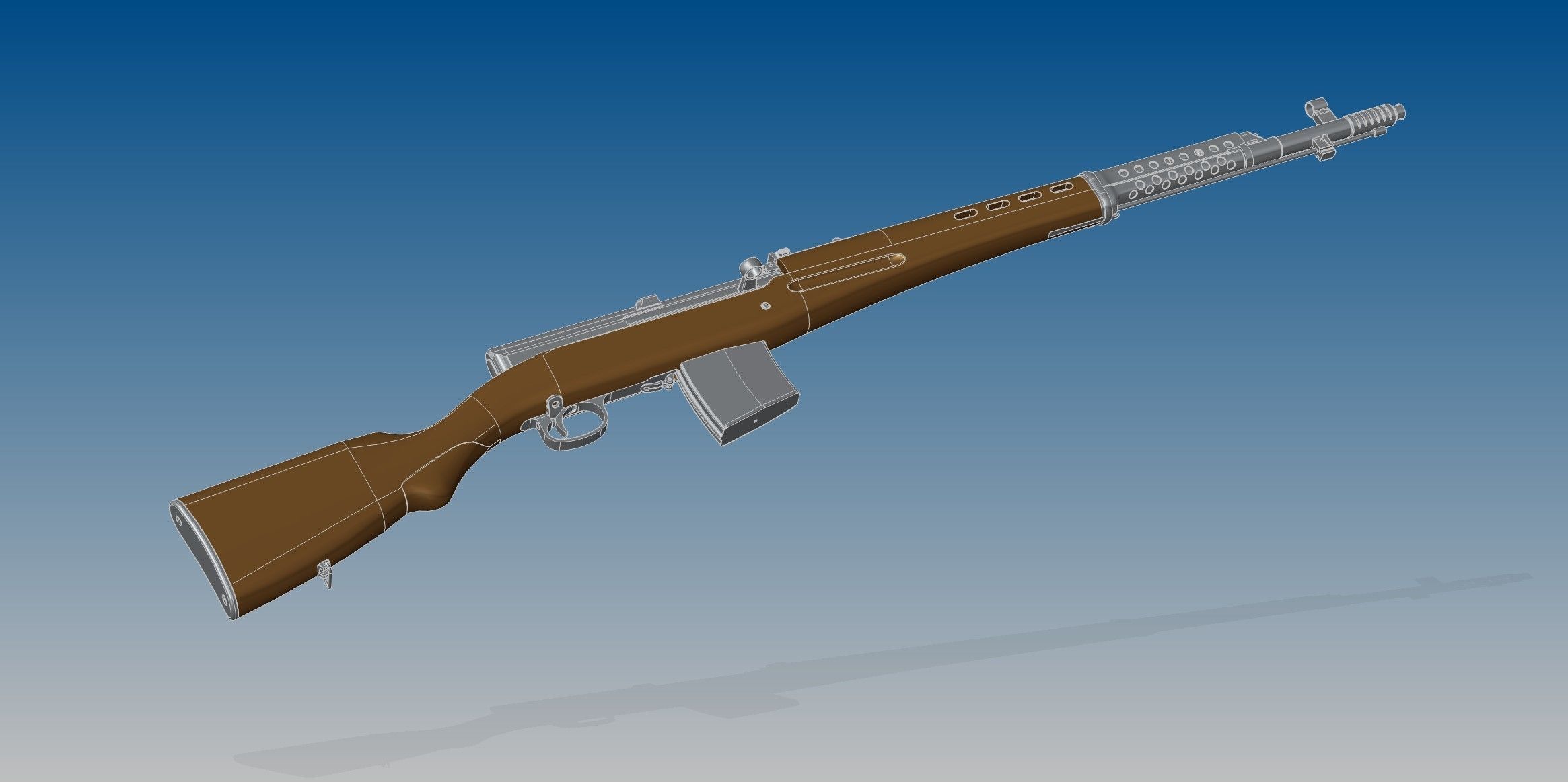 SVT-40 bullet 3D model_5