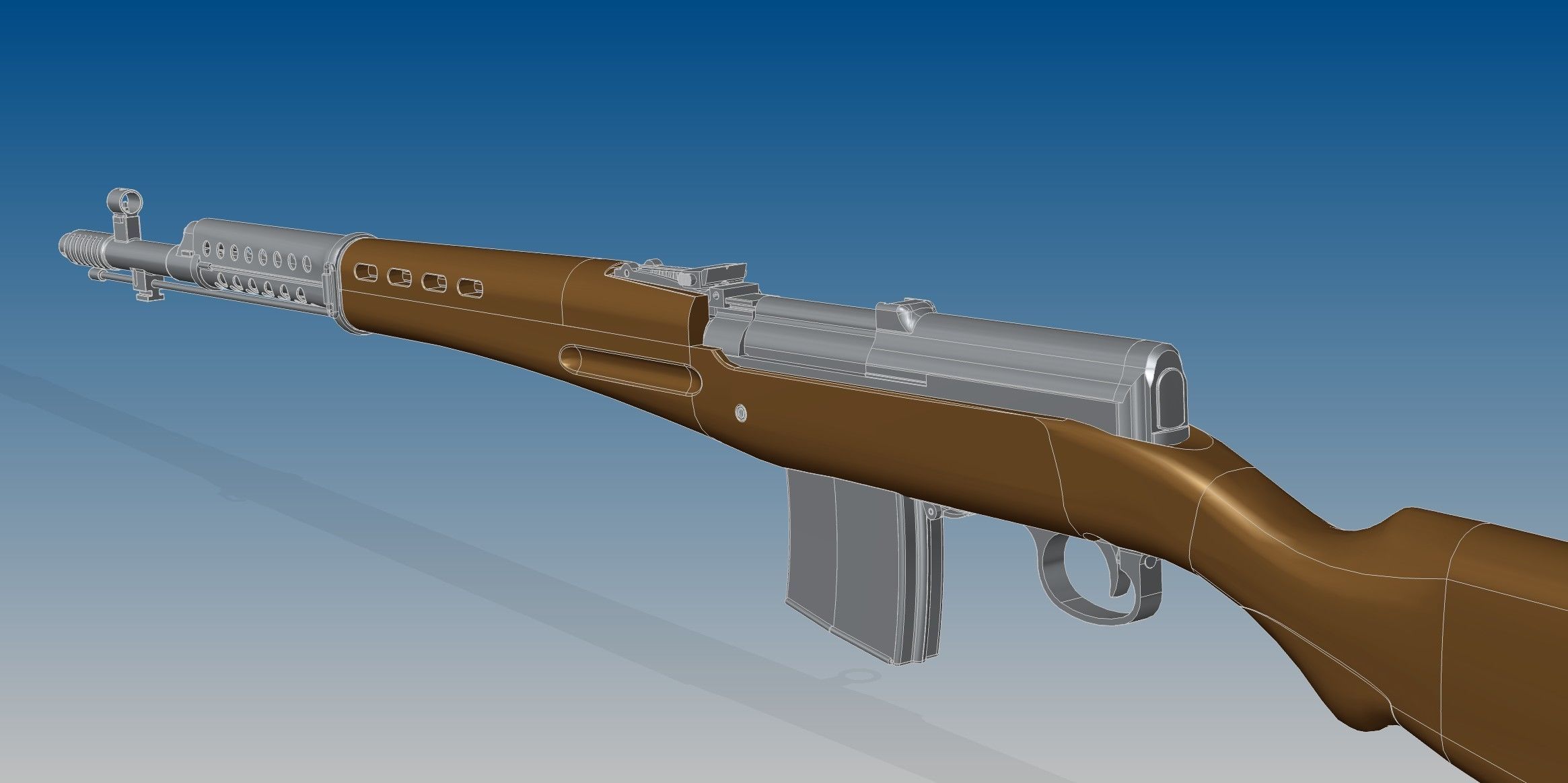 SVT-40 bullet 3D model_12