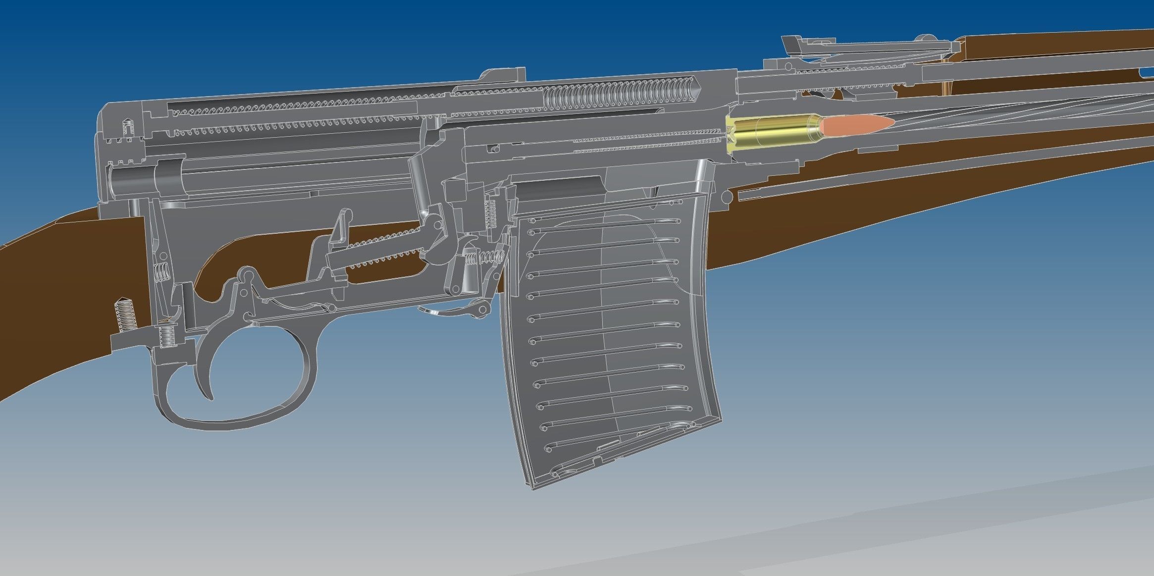 SVT-40 bullet 3D model_21