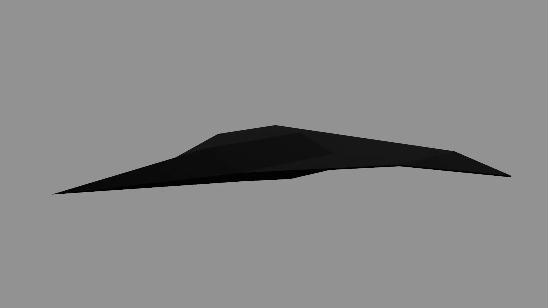 Ultra Low Poly Plane Free 3D model_0