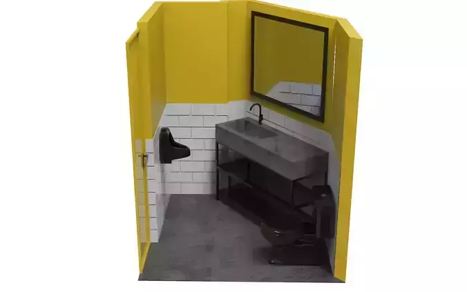Bathoom Industrial 3D model