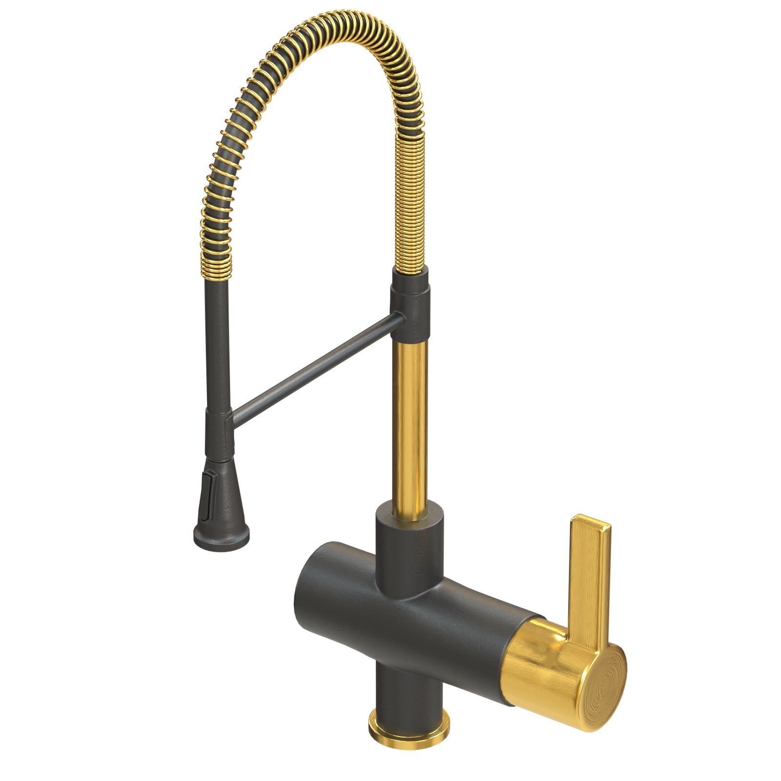Valves-01 kitchen faucet gold Free 3D model_2