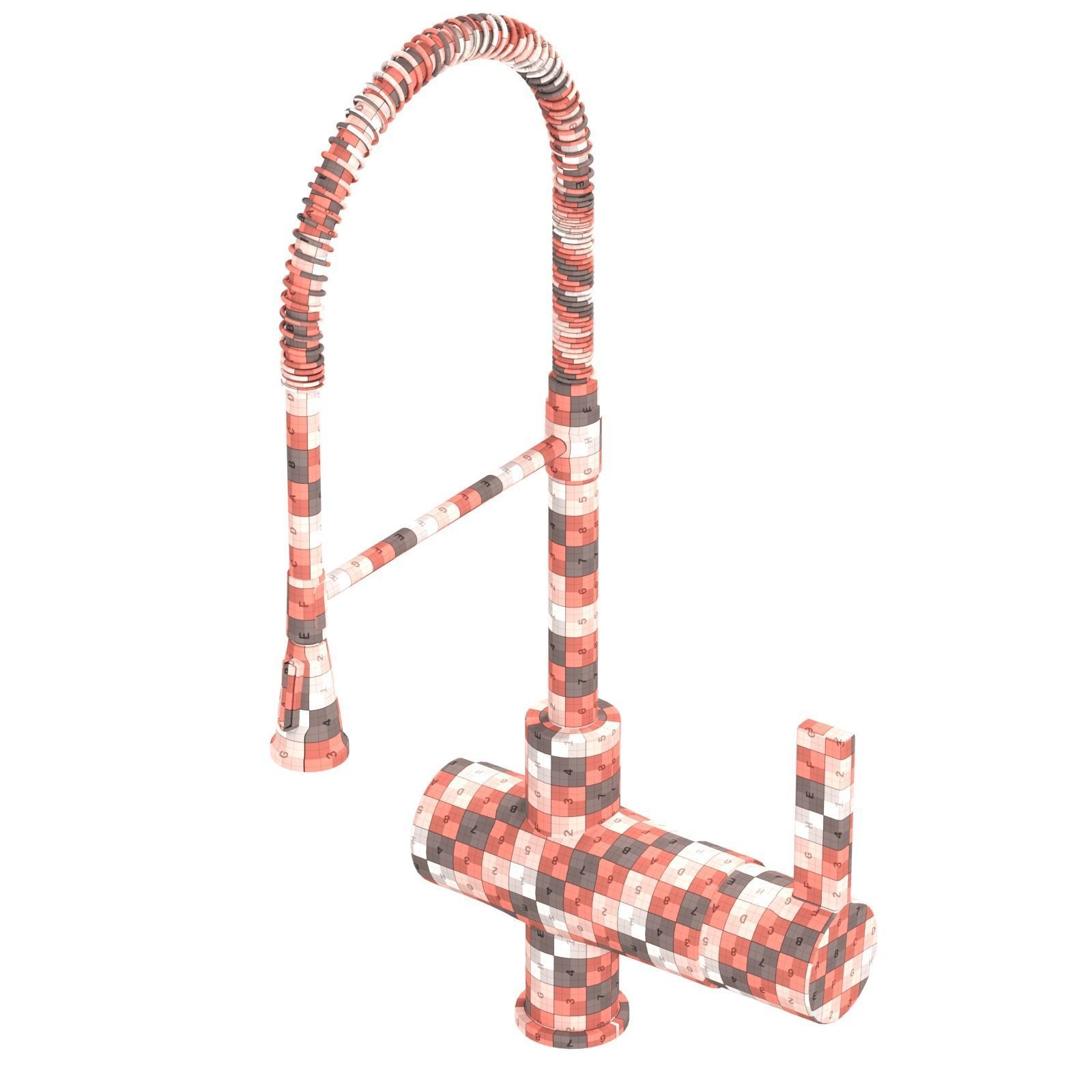 Valves-01 kitchen faucet gold Free 3D model_7