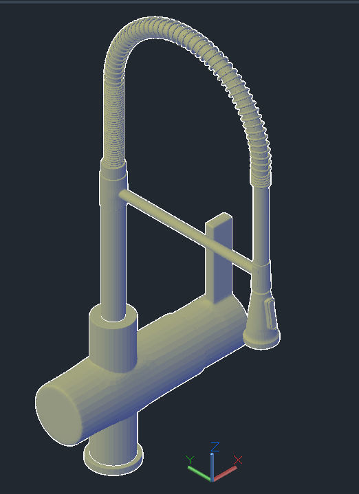 Valves-01 kitchen faucet gold Free 3D model_8