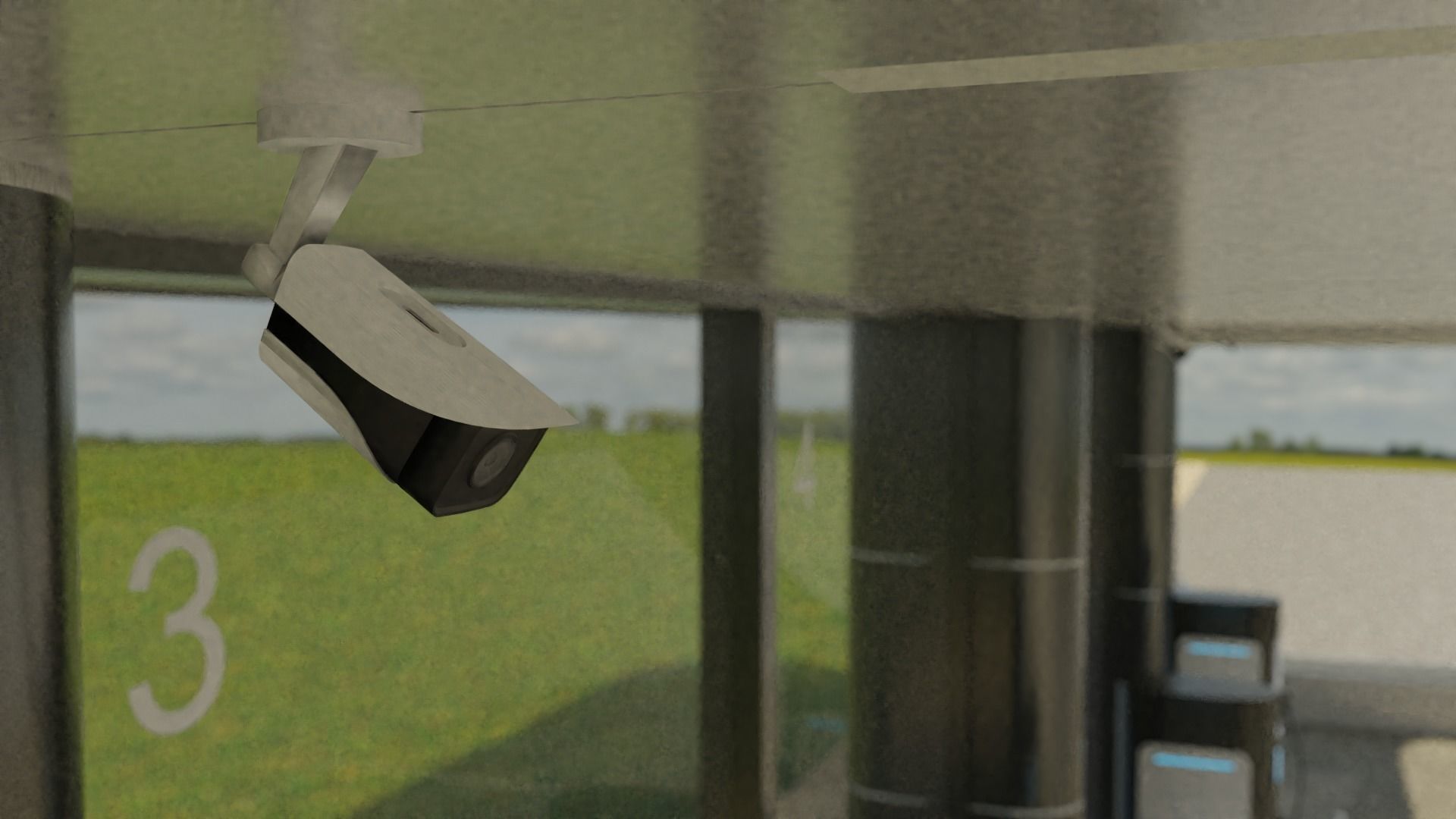 Electric Vehicle Charging Station 3D model_10