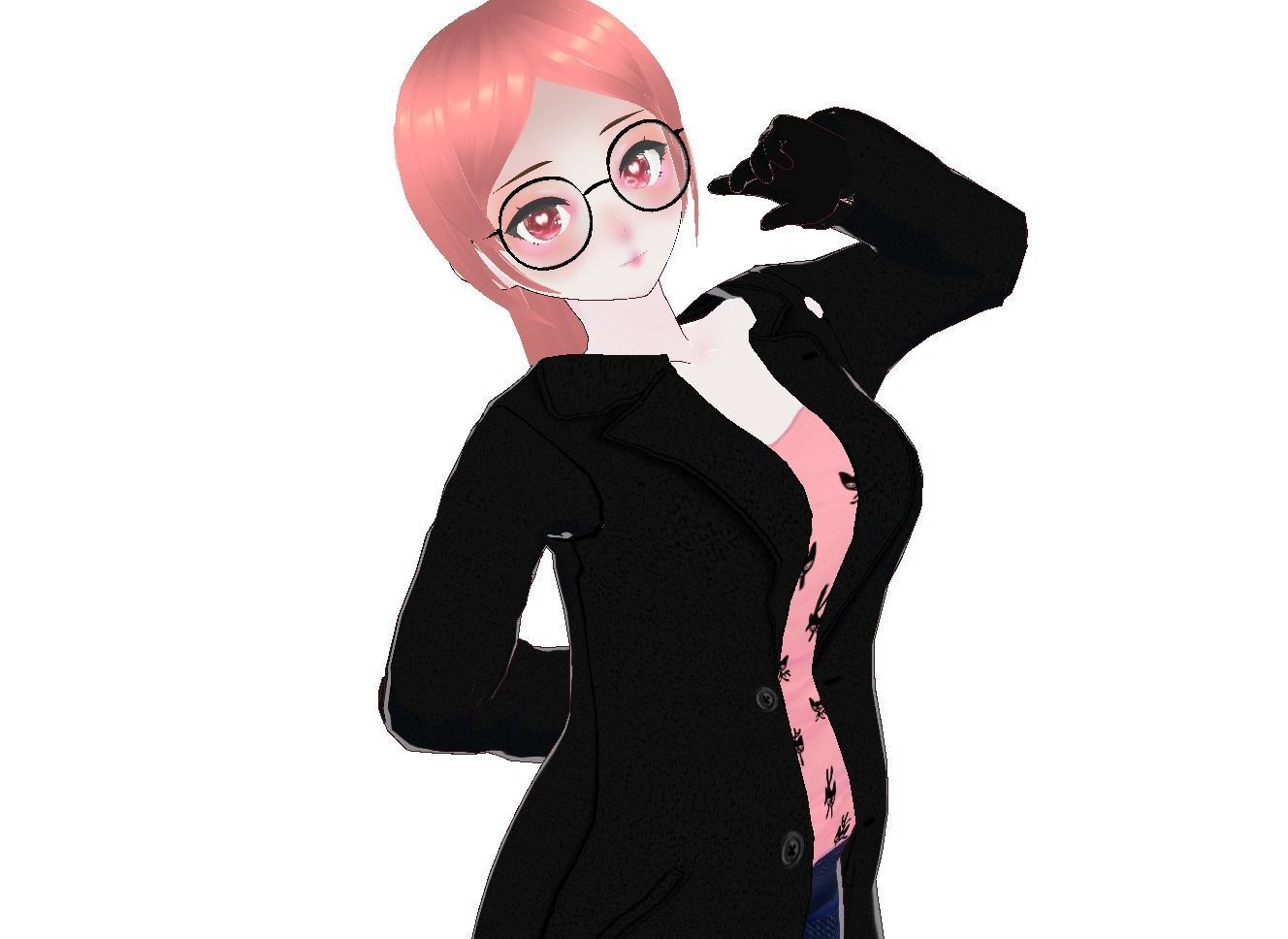 Cassidy Vtuber Model Low-poly 3D model_2