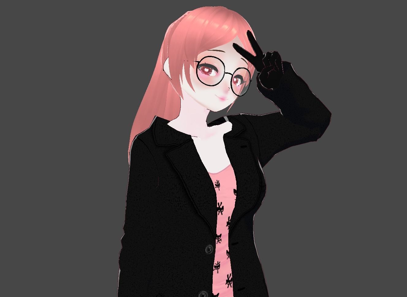 Cassidy Vtuber Model Low-poly 3D model_8