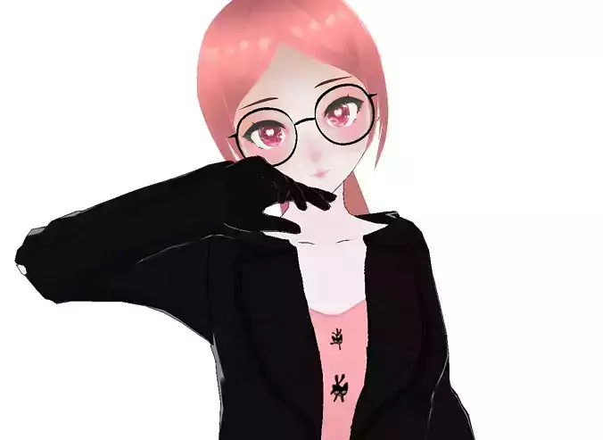 Cassidy Vtuber Model  Low-poly 3D model