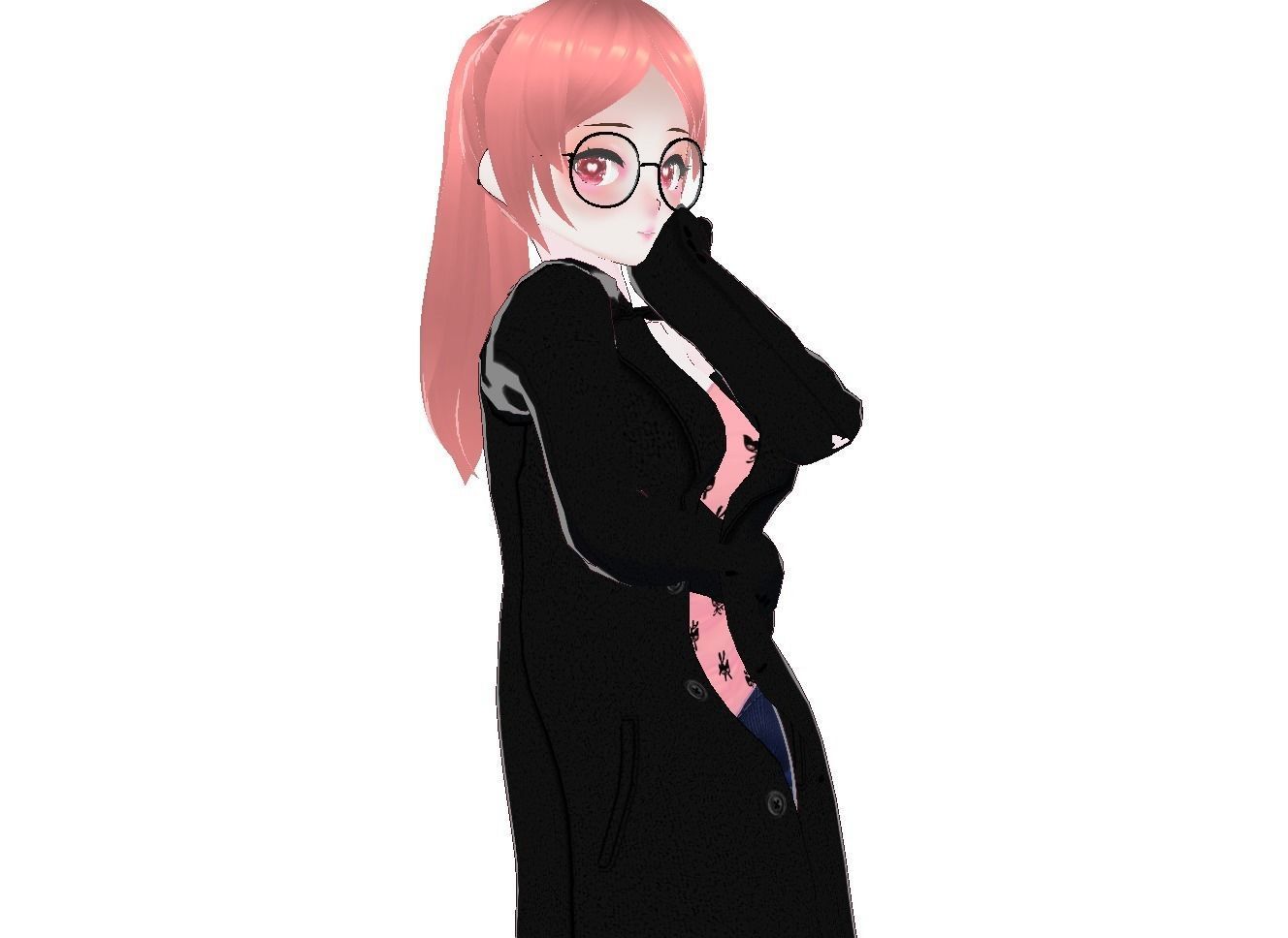 Cassidy Vtuber Model Low-poly 3D model_5