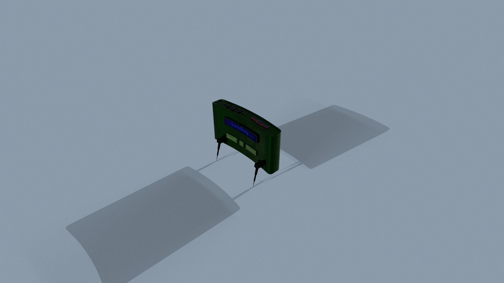 Antipersonnel Mine Sci-Fi Low-poly 3D model_13