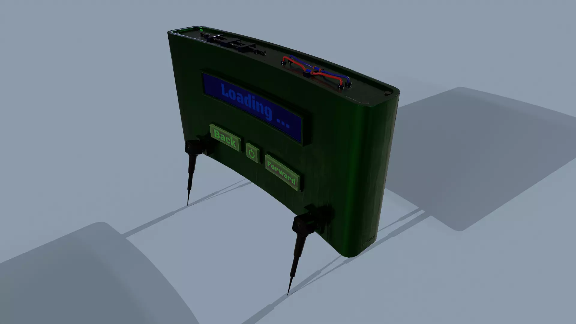 Antipersonnel Mine Sci-Fi Low-poly 3D model_0