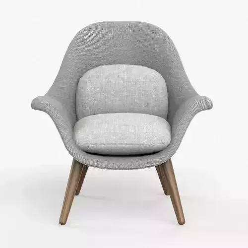 Swoon Lounge Chair white finish