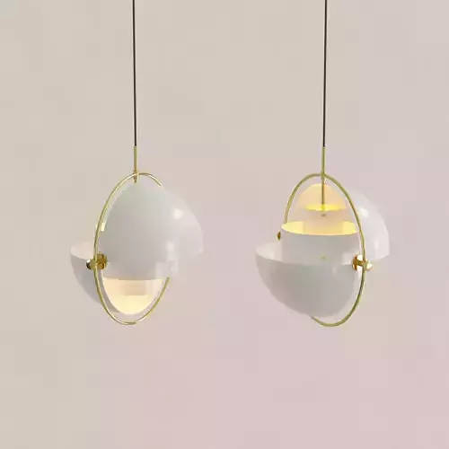 Gubi Multi-Lite Pendant 10 Lamp Set 3D model