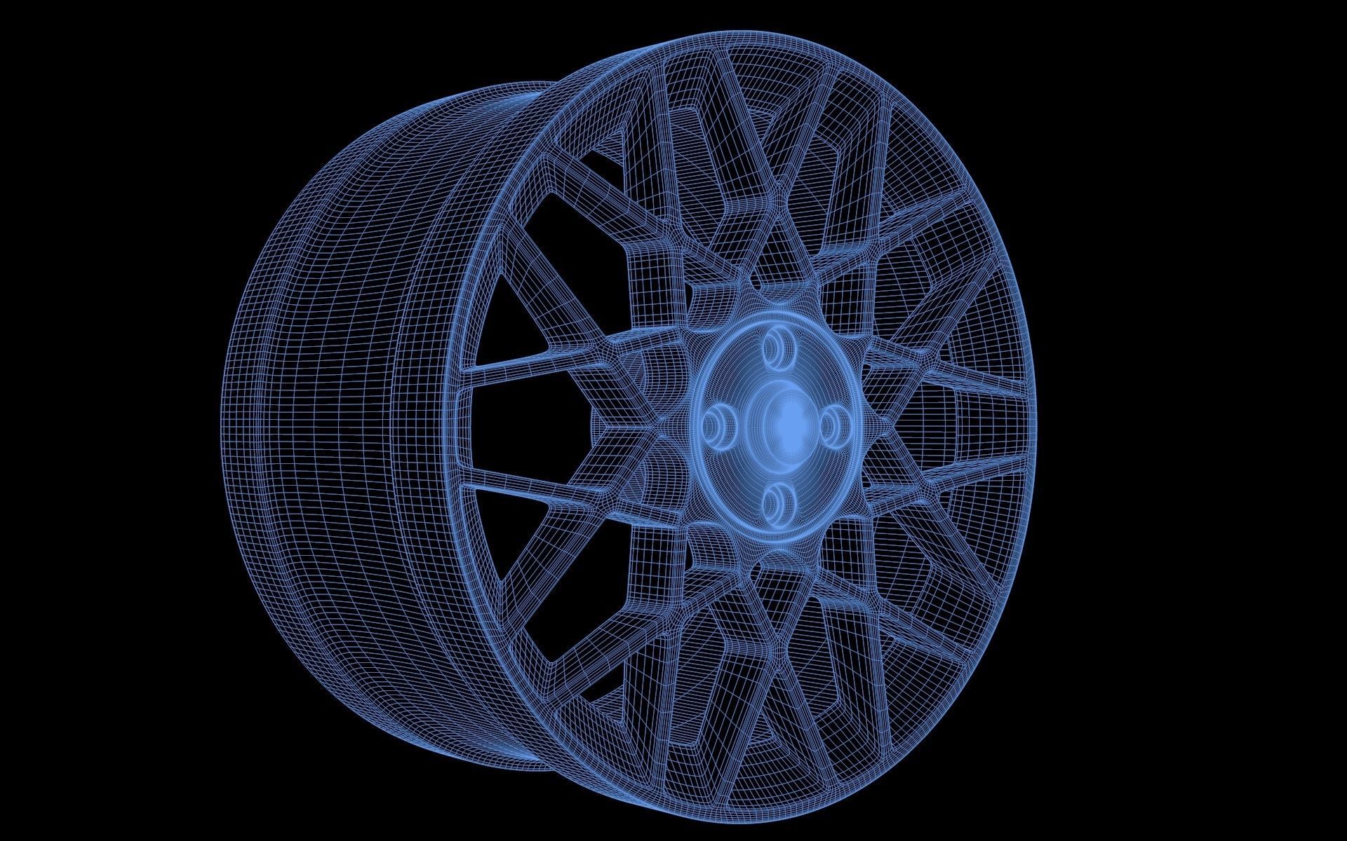 PDW Velocity Car Rim 3D model 3D printable | CGTrader