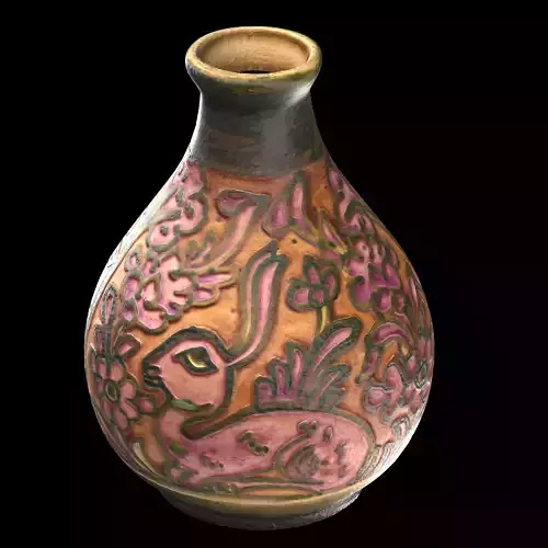 persian pottery vase n08