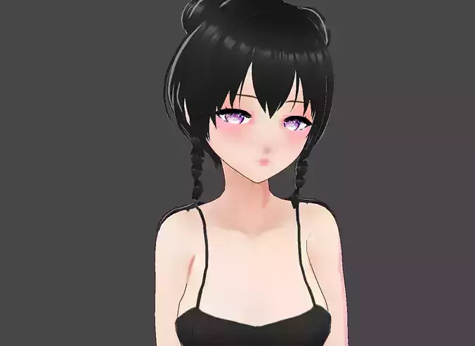 Lipa Vtuber Model  Low-poly 3D model