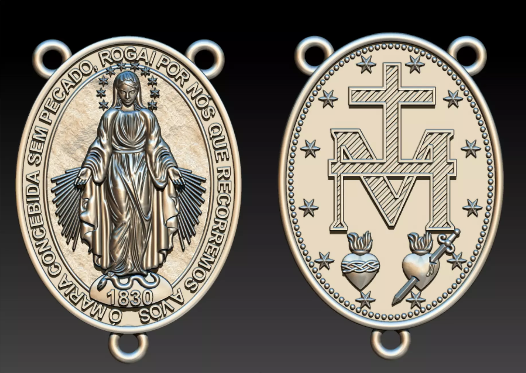 Milagrosa - Nossa Senhora das Gracas 3D print model