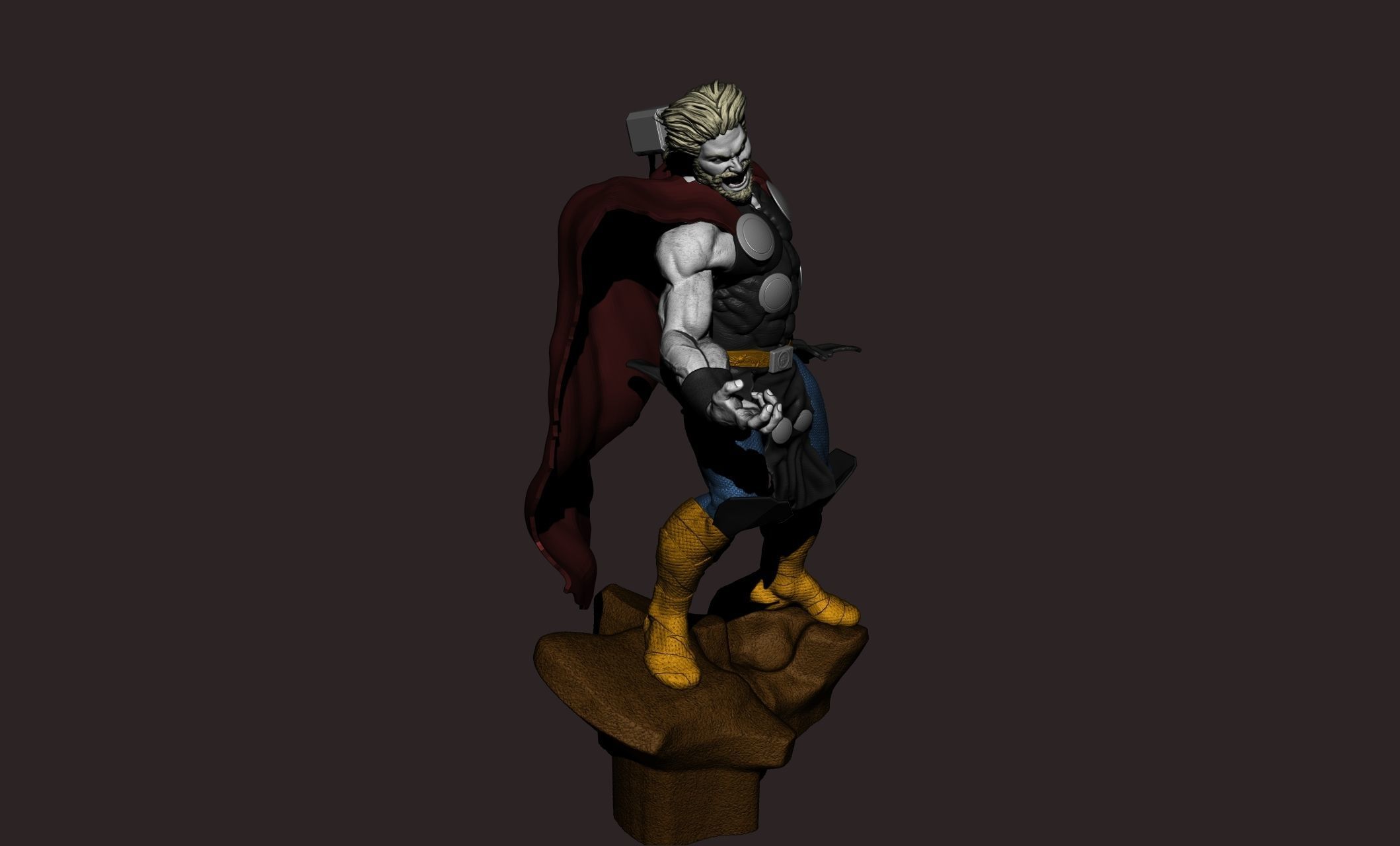 thor superhero 3D print model_6