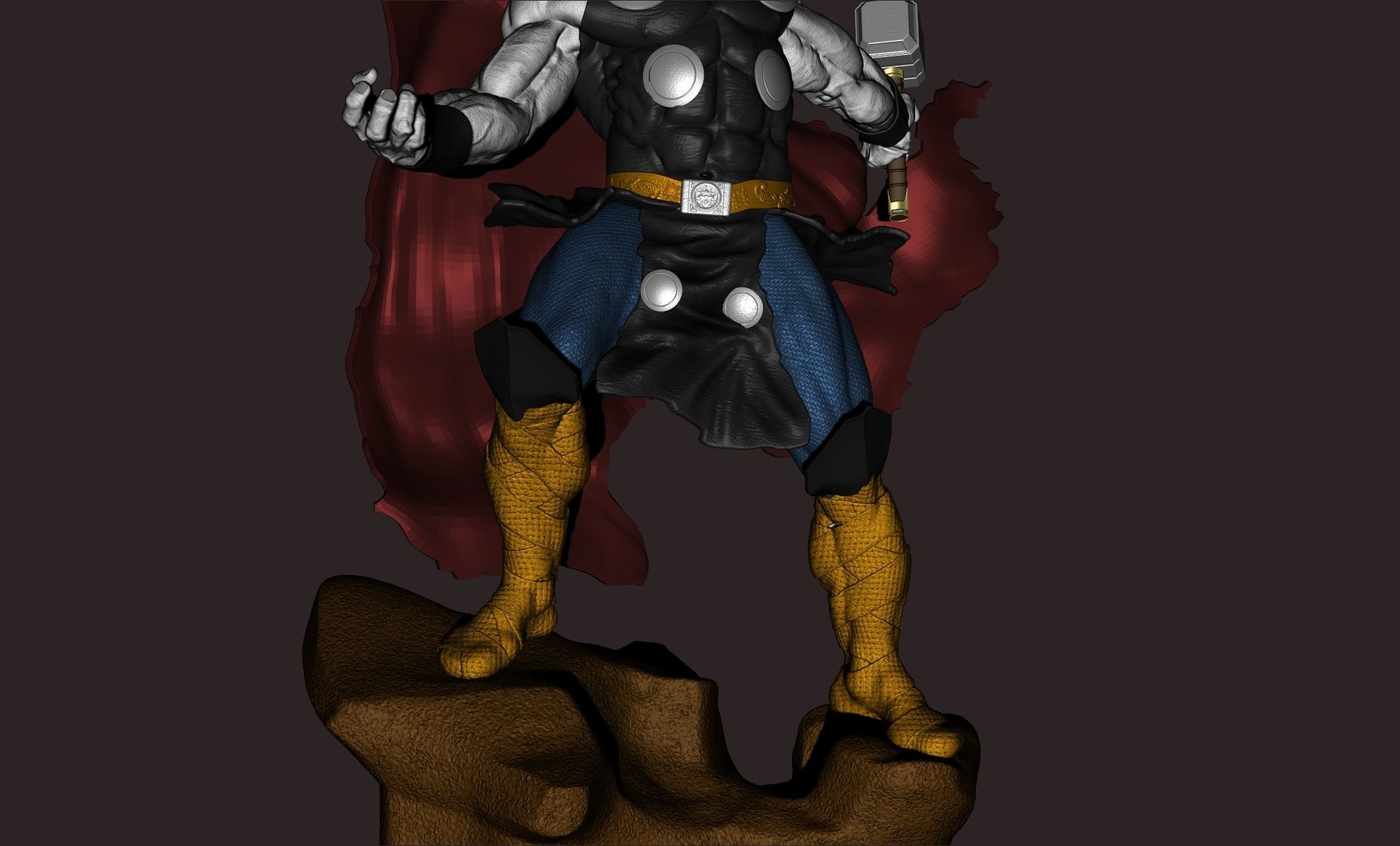 thor superhero 3D print model_11