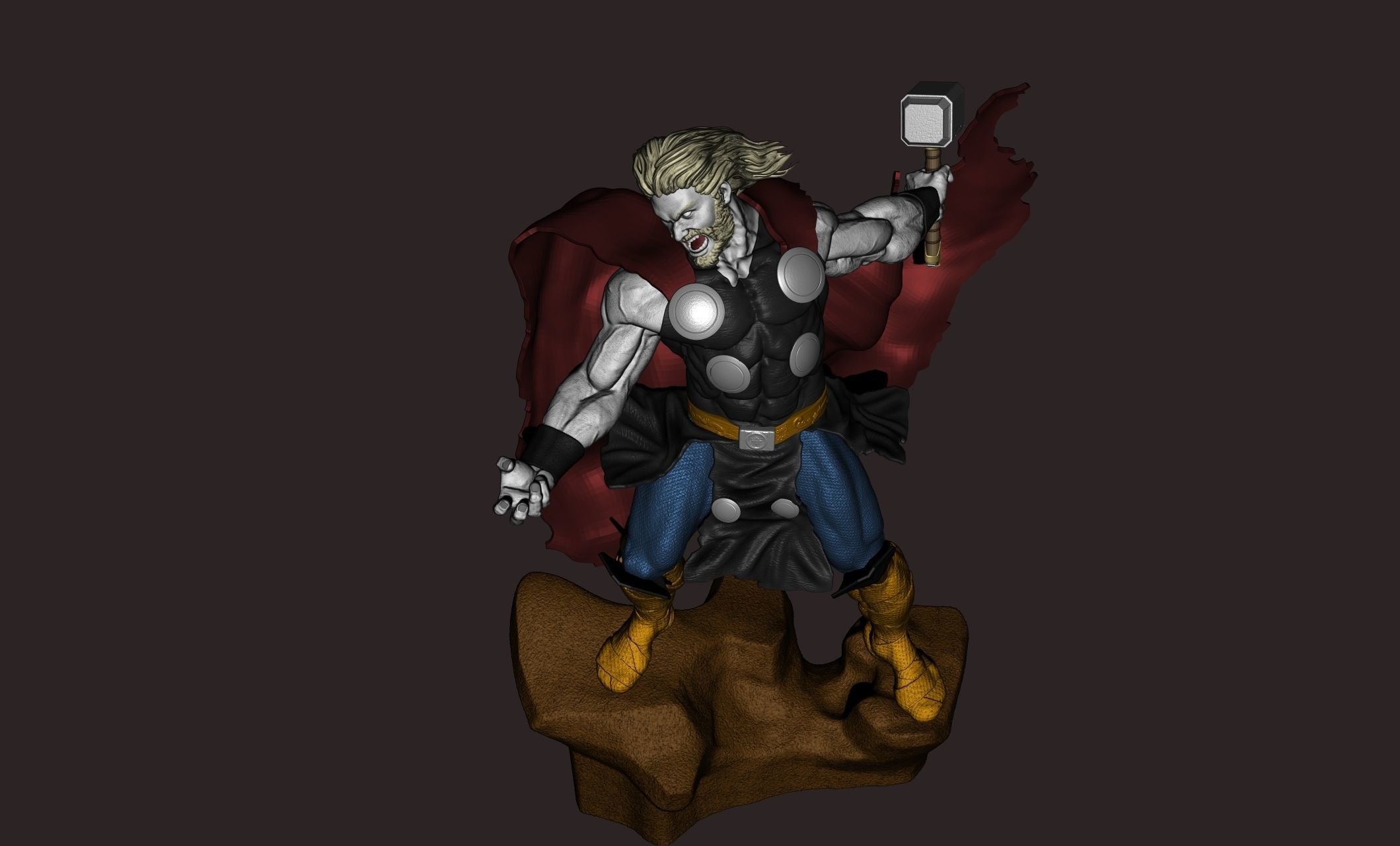 thor superhero 3D print model_8