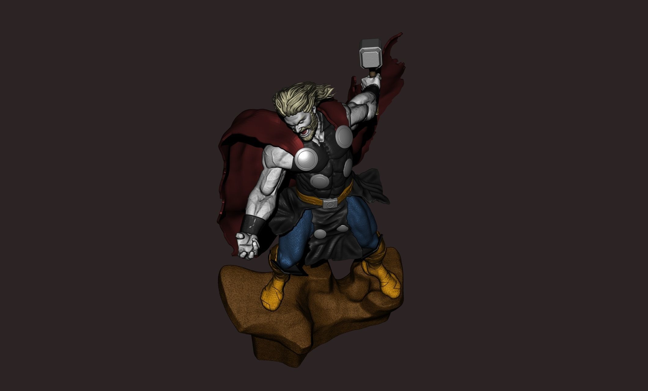 thor superhero 3D print model_3