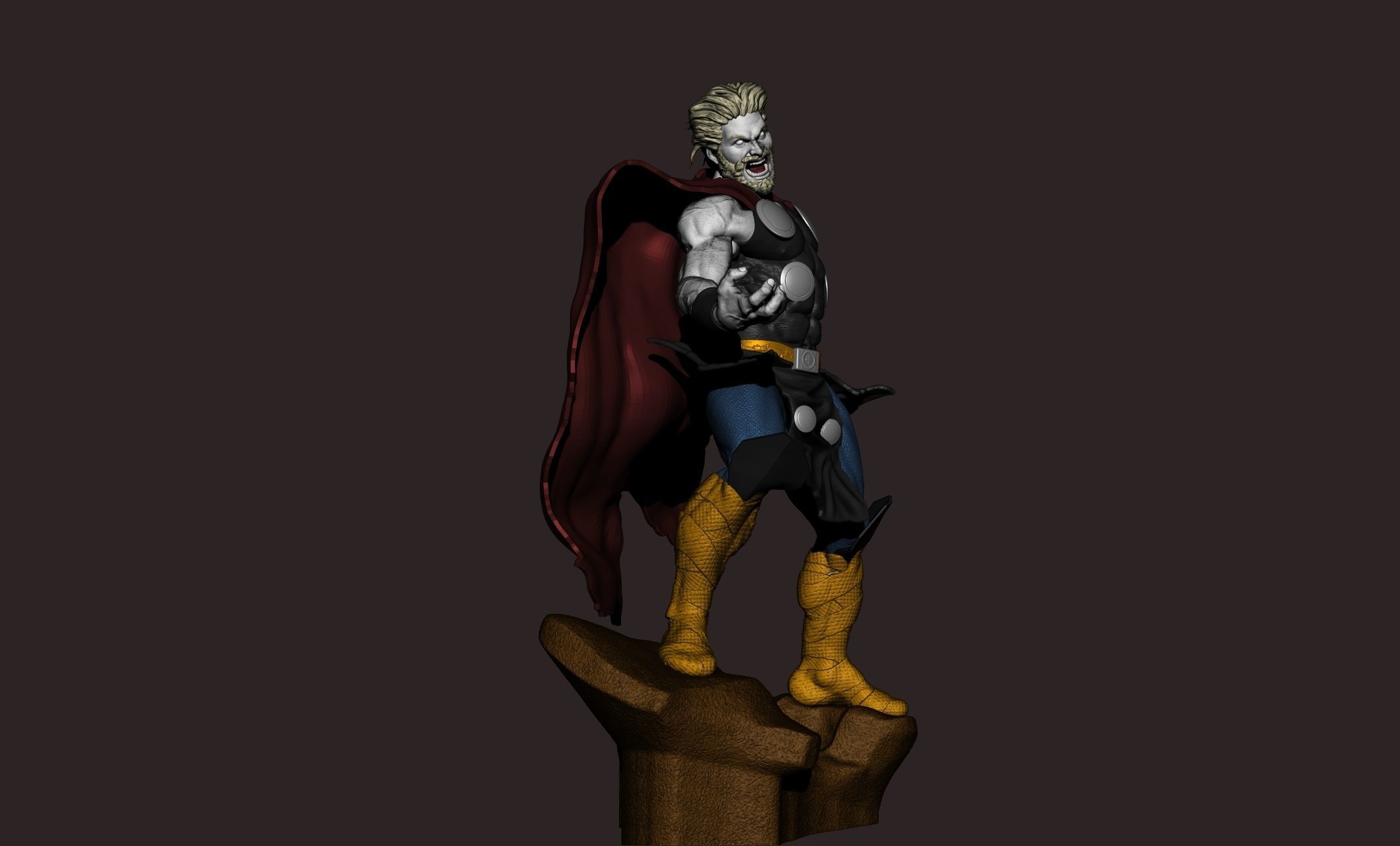thor superhero 3D print model_7