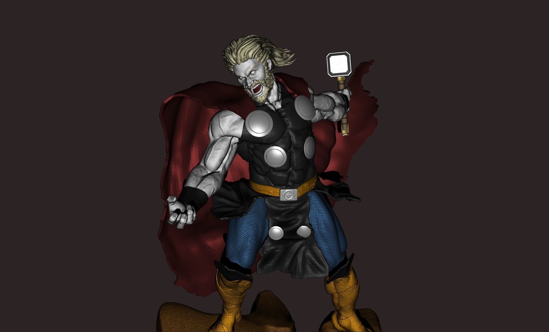 thor superhero 3D print model_10