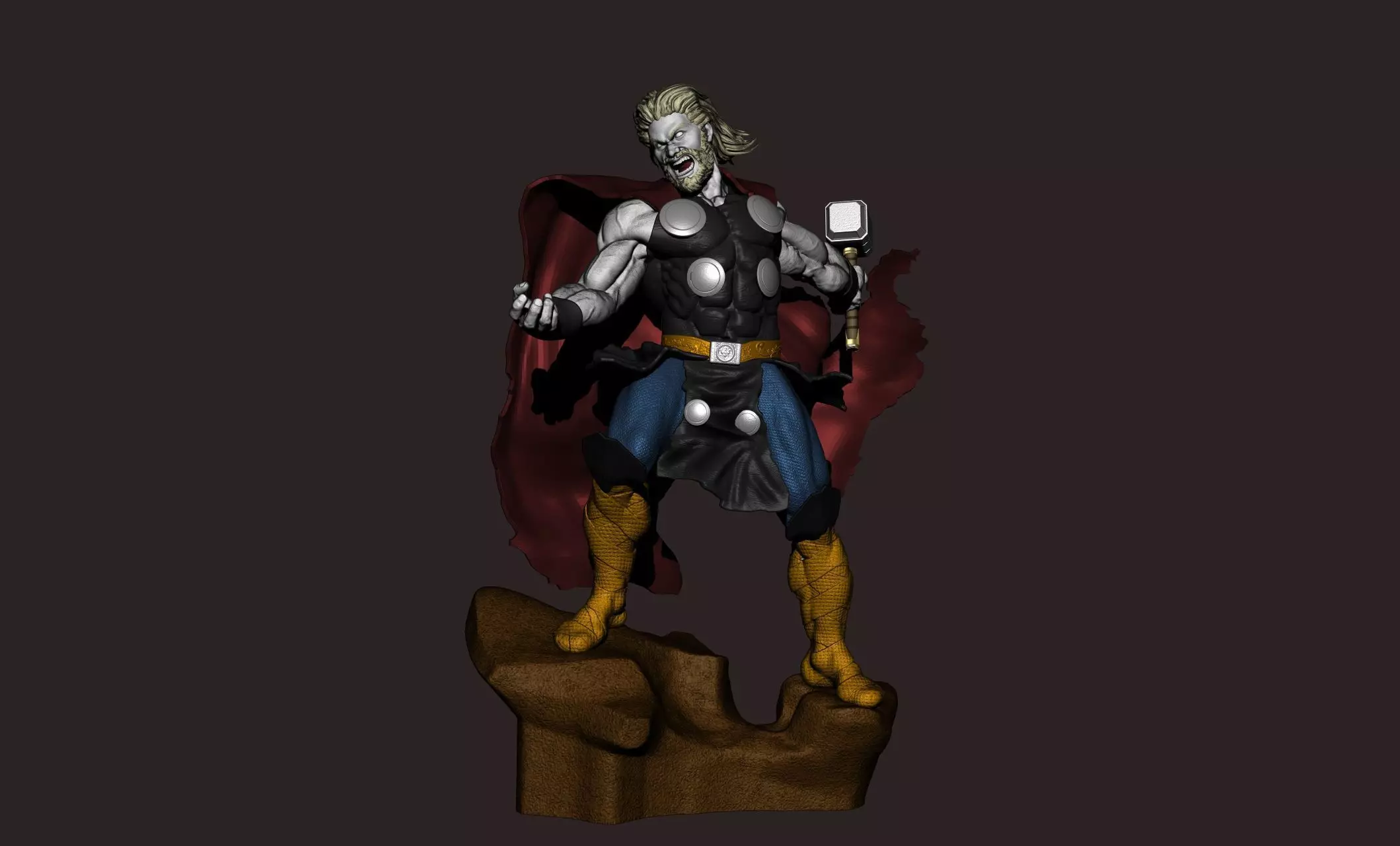 thor superhero 3D print model_0