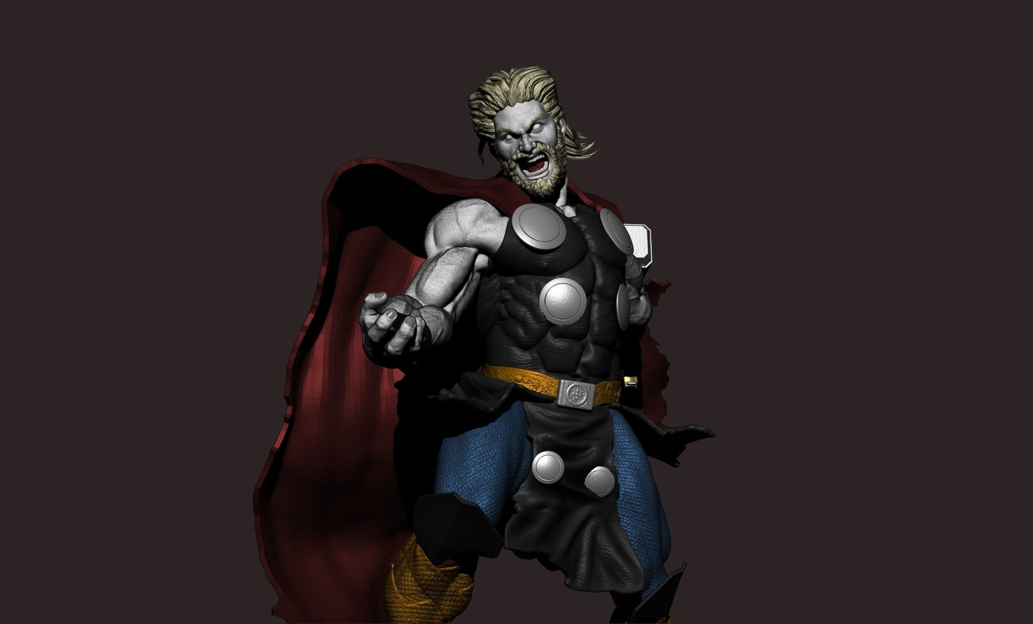 thor superhero 3D print model_1