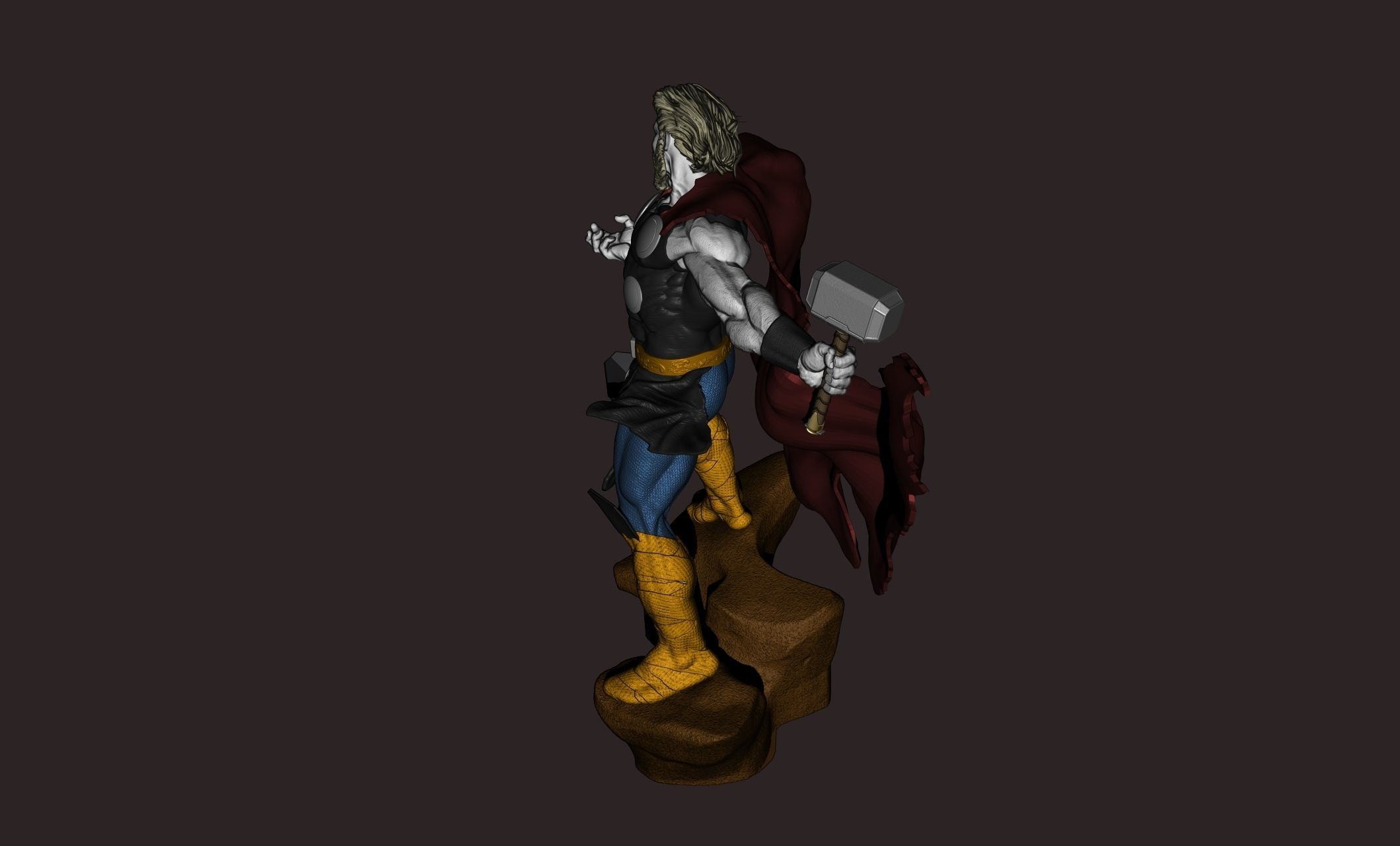 thor superhero 3D print model_9