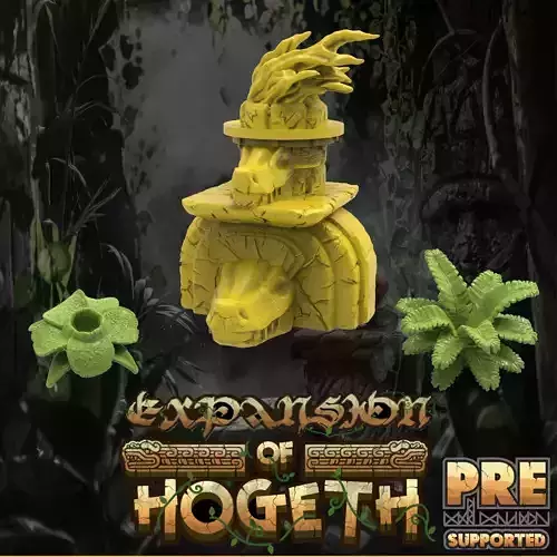  Jungle Terrain - Shrine And Plants 3D print model