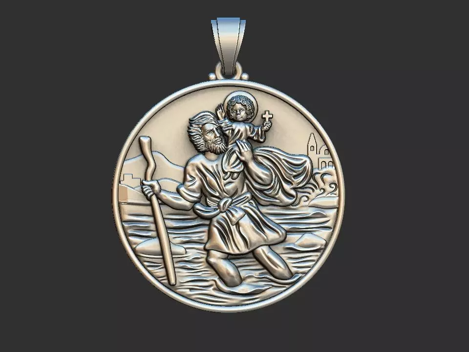 Saint Christopher - Sao Cristovao 3D print model_0