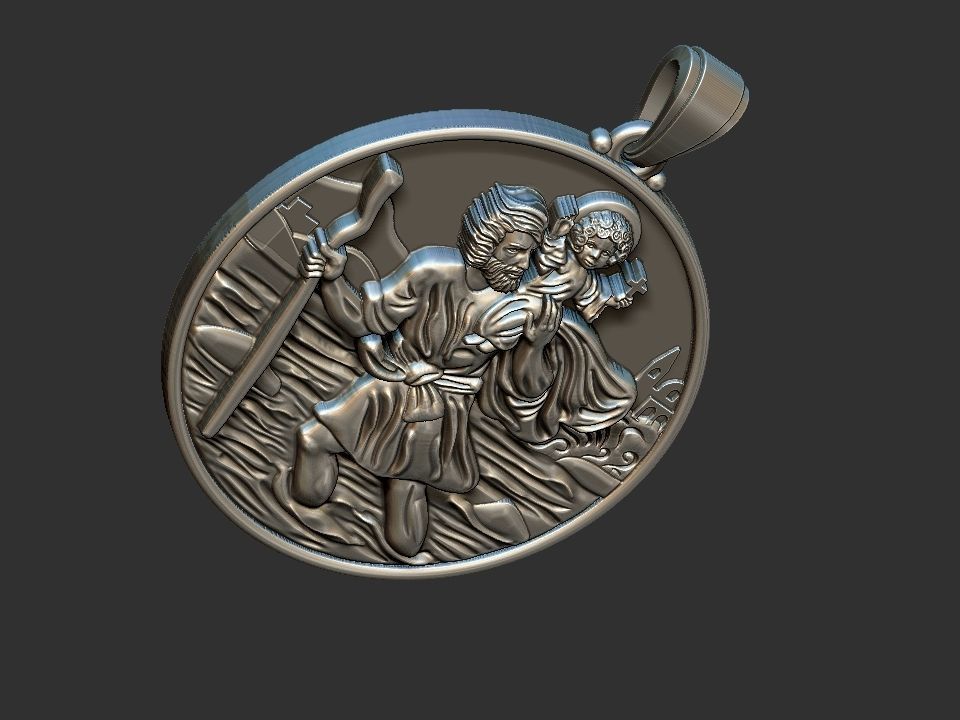 Saint Christopher - Sao Cristovao 3D print model_13