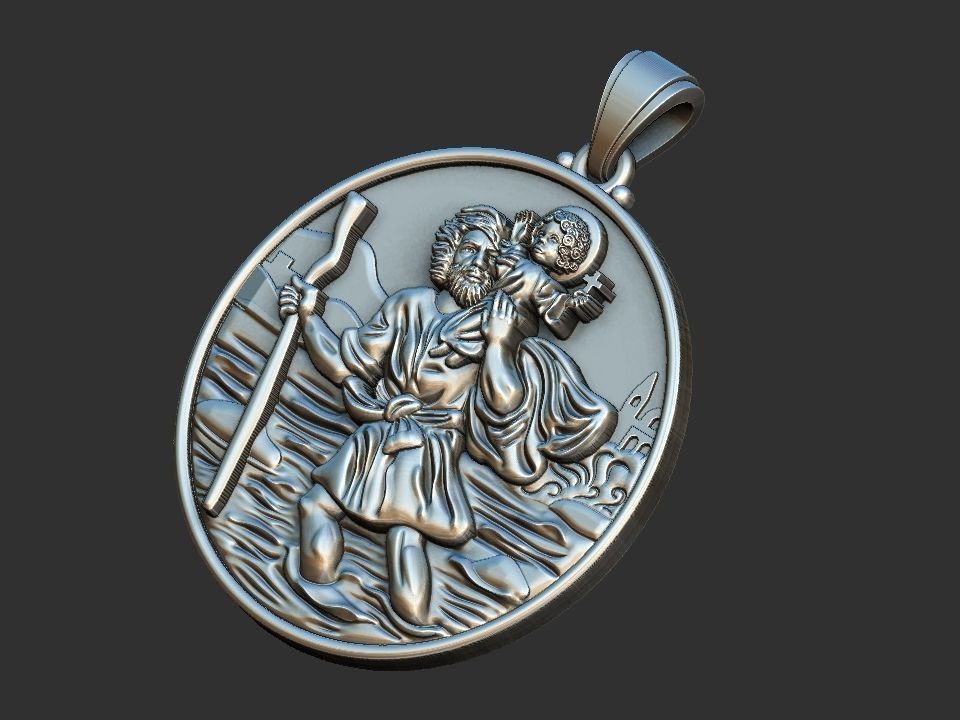 Saint Christopher - Sao Cristovao 3D print model_10