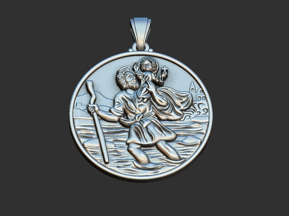 Saint Christopher - Sao Cristovao 3D print model_1
