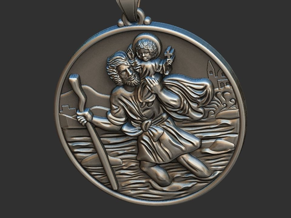 Saint Christopher - Sao Cristovao 3D print model_4
