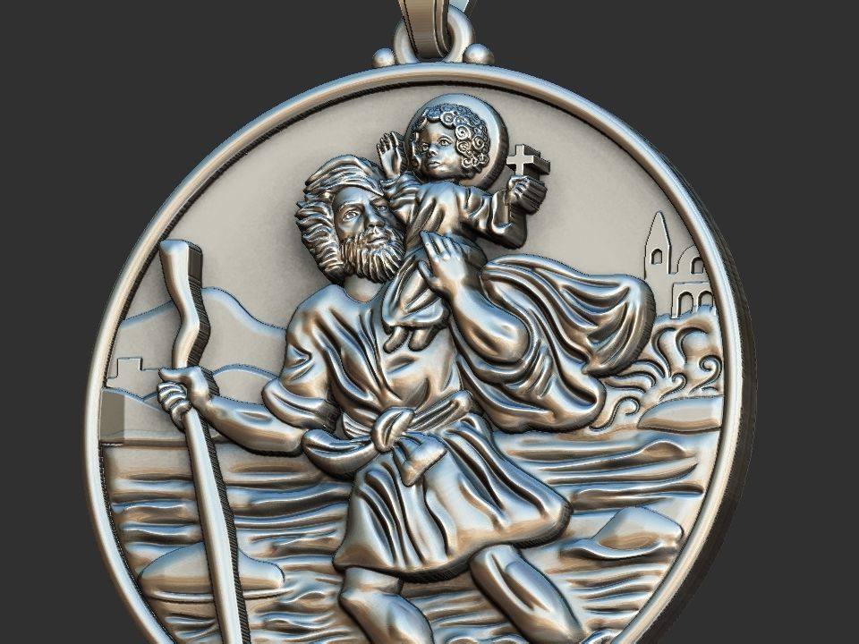 Saint Christopher - Sao Cristovao 3D print model_2