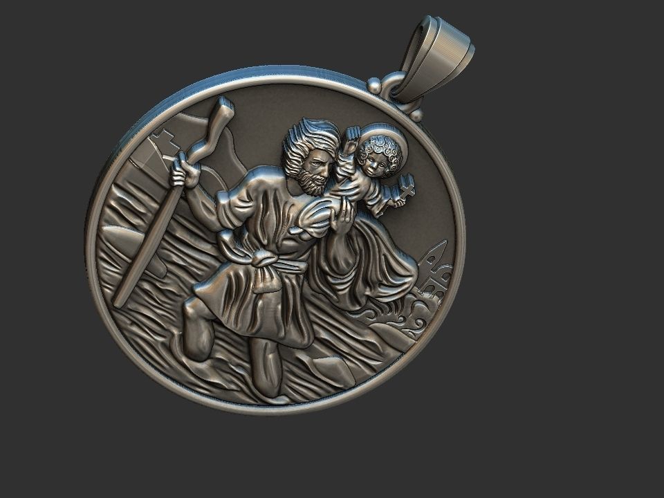 Saint Christopher - Sao Cristovao 3D print model_11