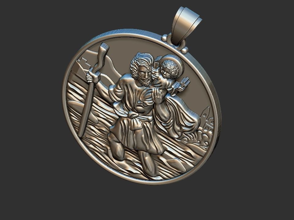 Saint Christopher - Sao Cristovao 3D print model_12
