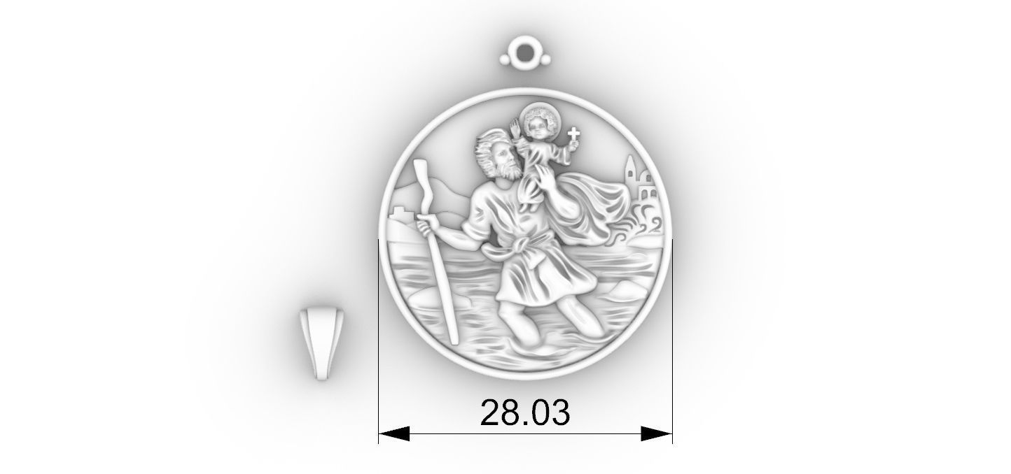 Saint Christopher - Sao Cristovao 3D print model_7