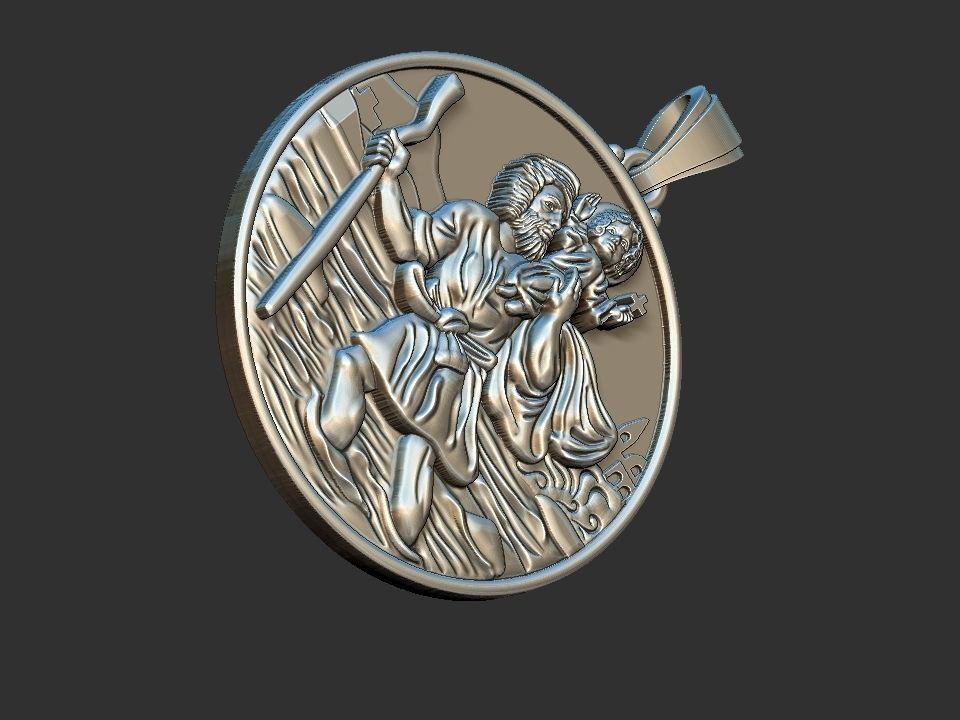 Saint Christopher - Sao Cristovao 3D print model_14
