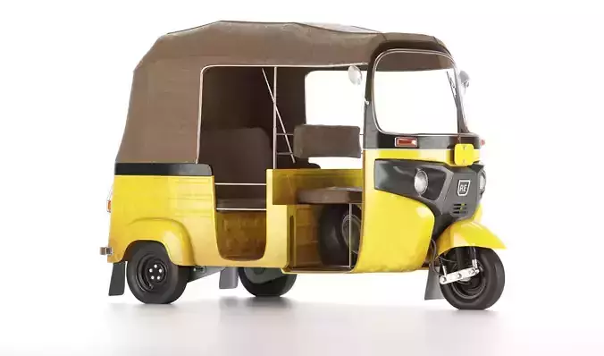 Auto Rickshaw Mini Taxi 3D model